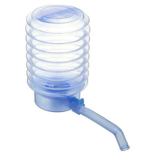 Luazon Home Помпа для воды LuazON, механическая, прозрачная, под бутыль от 11 до 19 л, голубая