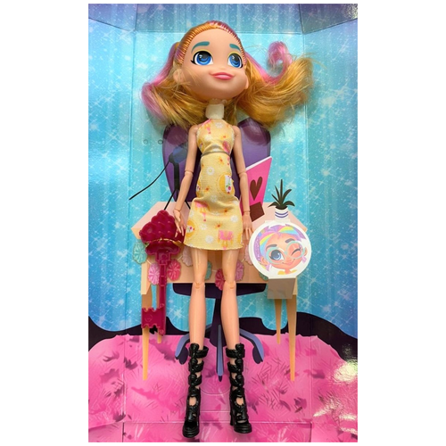 фото Игрушка для девочек кукла модная девчонка (в желтом платье big-store
