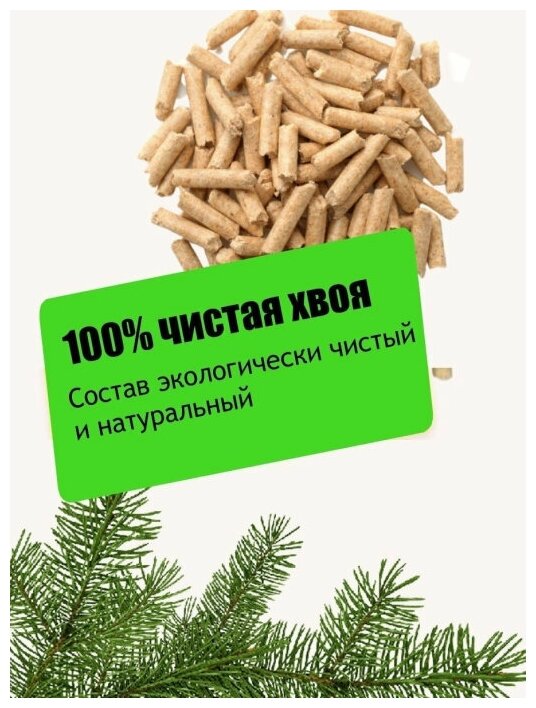 PiPi-WOOD / PREMIUM / Древесный наполнитель для кошек/Наполнитель для кошачьего туалета древесный 14кг/Наполнитель для кошек и грызунов 45 литров — фото 1