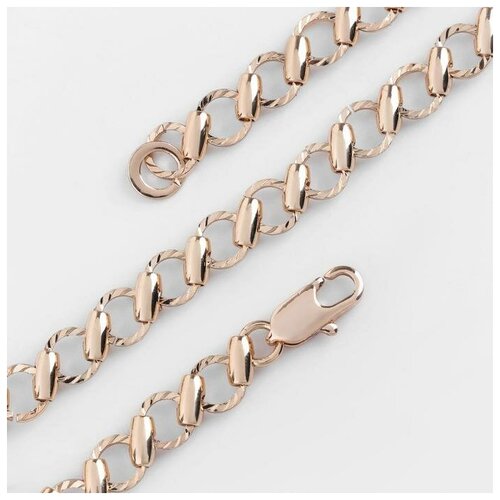 фото Браслет "цепь" контур, цвет золото, 19 см yandex market