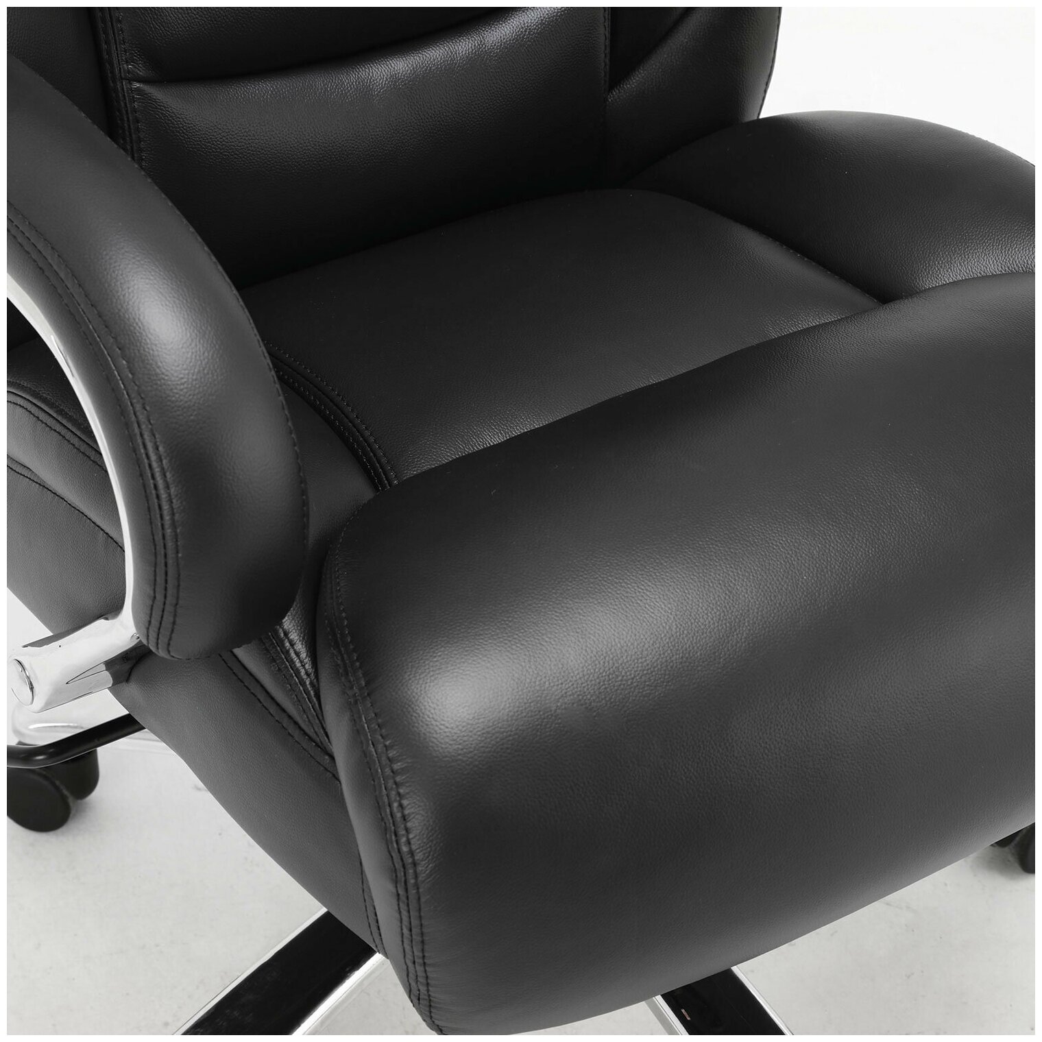 Кресло из натуральной кожи BRABIX PREMIUM «Pride HD-100», нагрузка до 250 кг, черное, 531940 - фотография № 8