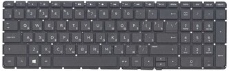 Клавиатура для ноутбука HP Pavilion 250 G4 G5, 255 G4, 15-af черная без рамки