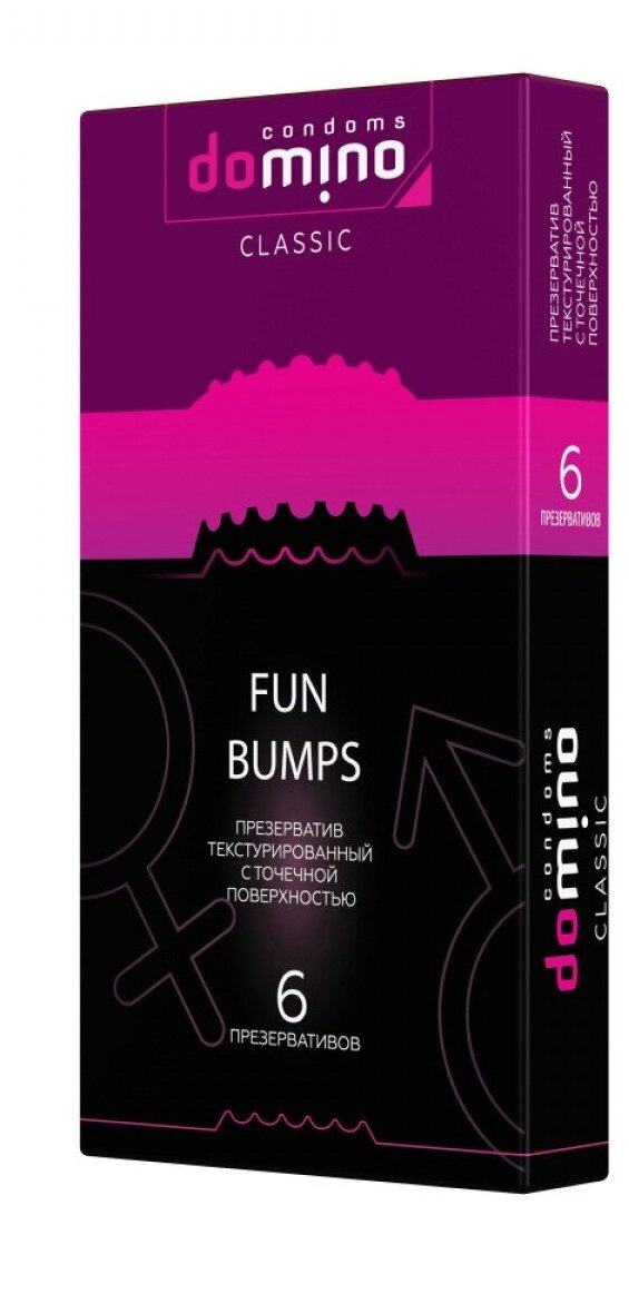 Текстурированные презервативы Domino Fun Bumps (6 шт)