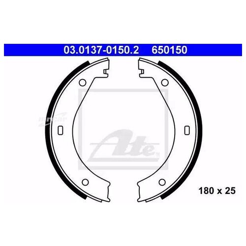 фото Ate 03013701502 колодки барабанные стояночного тормоза