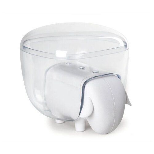 фото Qualy sheep держатель для ватных дисков белый-прозрачный