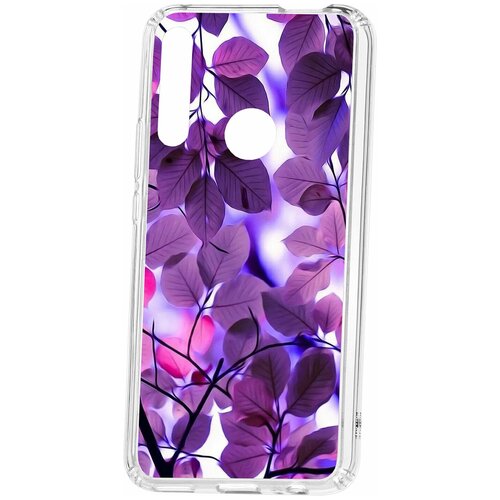 фото Чехол на huawei p smart z / y9 prime 2019 / honor 9x kruche print purple leaves / чехол для huawei / чехол с рисунком / чехол с принтом / чехол для хонор / чехол для хуавей / бампер на хуавей / чехол накладка для хонор / противоударная накладка для honor huawei / защита для honor / защита на huawei / cиликоновый чехол для huawei honor / пластиковый чехол на huawei / защитный чехол для honor / чехольчик / защита телефона / ударопрочный чехол кruче