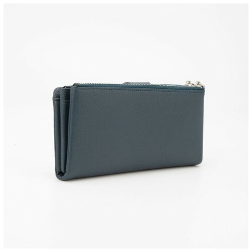 фото Кошелёк, отдел на магните, цвет голубой нет бренда