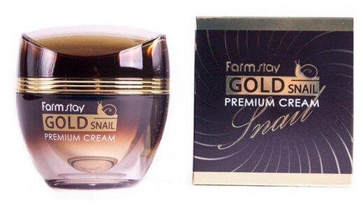 Farmstay Gold Snail Premium Cream Премиальный крем для лица с золотом и муцином улитки, 50 мл - фотография № 9