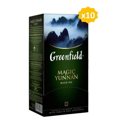 Чай черный Гринфилд меджик юньнань Greenfield Magic Yunnan, 10 шт по 25 пак