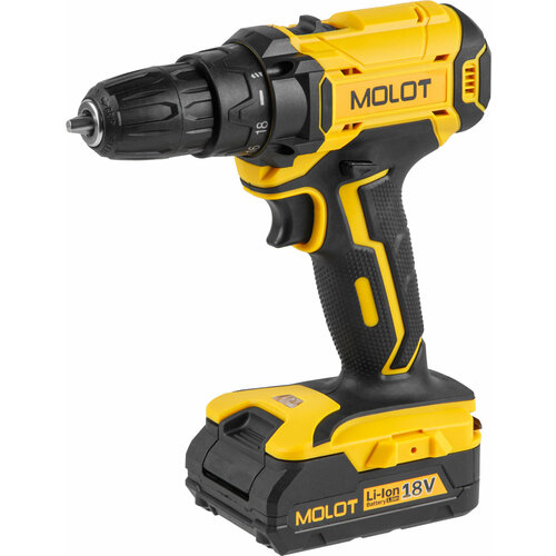 Аккумуляторная дрель-шуруповерт MOLOT MBD 1815 Li 1335504 4590₽