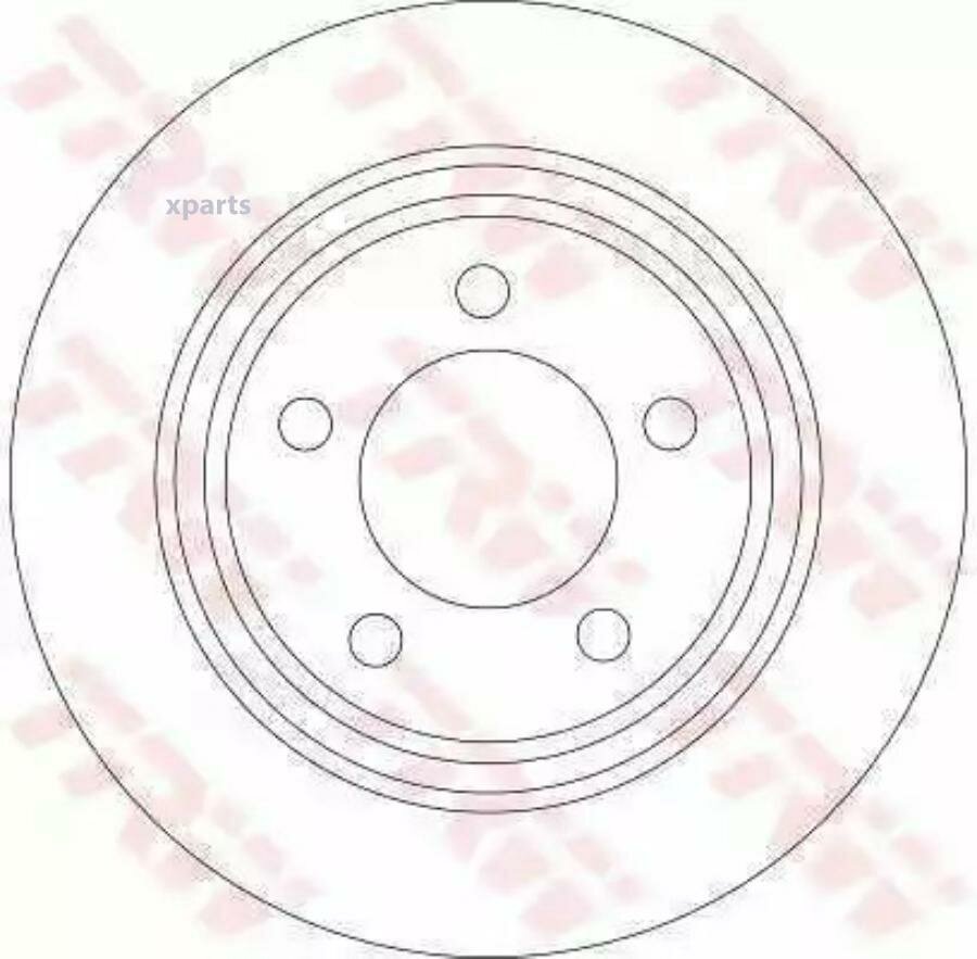 TRW DF4420 Диск торм. зад. MAZDA 3 (BK, BL) 03-14 280x11