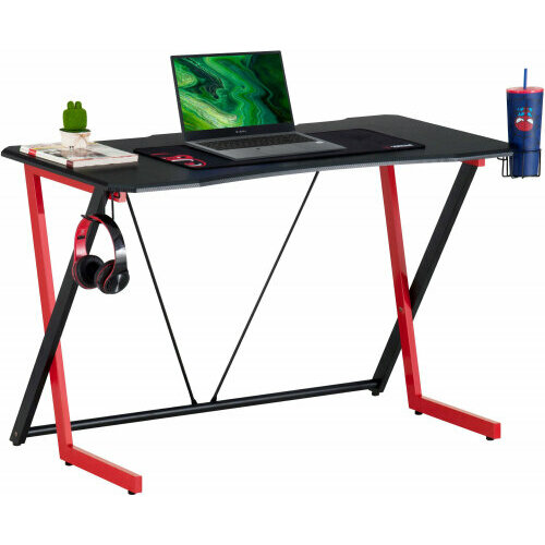 Игровой стол Oklick Оклик 521G столешница МДФ черный каркас красный 110х60см 12510₽