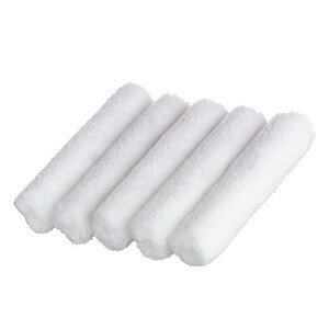 фото Валик малярный микрофибра 100 мм ворс 5 мм для красок эмалей и лаков на водной основе (5 шт.)