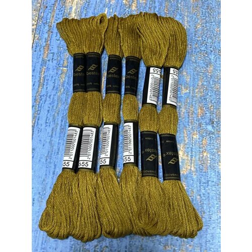 Набор ниток мулине Bestex нитки для вышивания и рукоделия вышивка крестом мулине