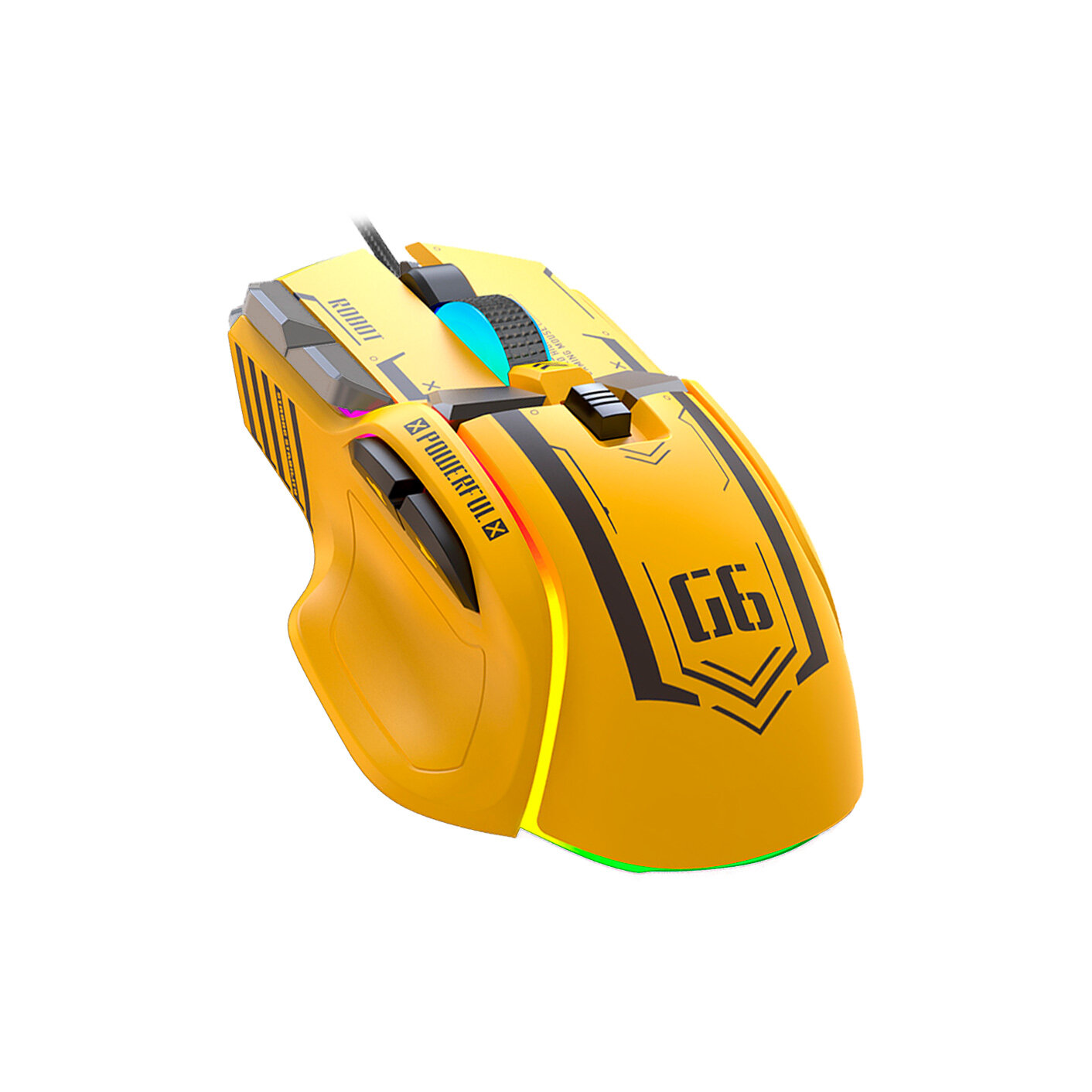 Игровая проводная мышь VOROTEX G6 с подсветкой и 10 программируемыми кнопками, 12800 DPI — фото 1