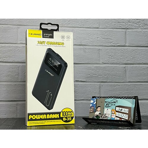 Повербанк 10000 mAh с быстрой зарядкой Черный 1990₽