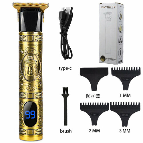 Электрическая машинка для стрижки волос T9 с цифровым дисплеем 80400₽