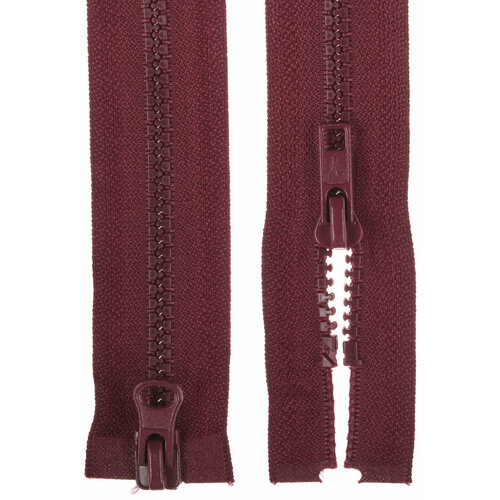 Молния трактор Gamma разъемная, 2 замка, бордовый(173), 70см, 1шт