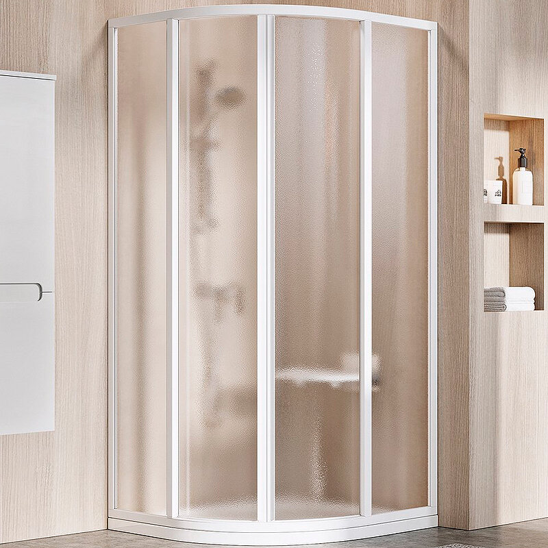 Душевой уголок Ravak Supernova SKCP4-90 90×90 3117O102ZG профиль белый стекло Sabina Grape