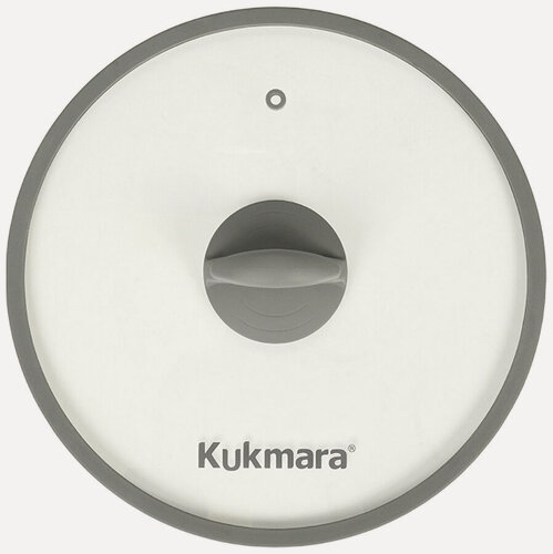 Изображение товара Крышка стеклянная Kukmara 28 cм, с ободом и пароотводом (С28П116)
