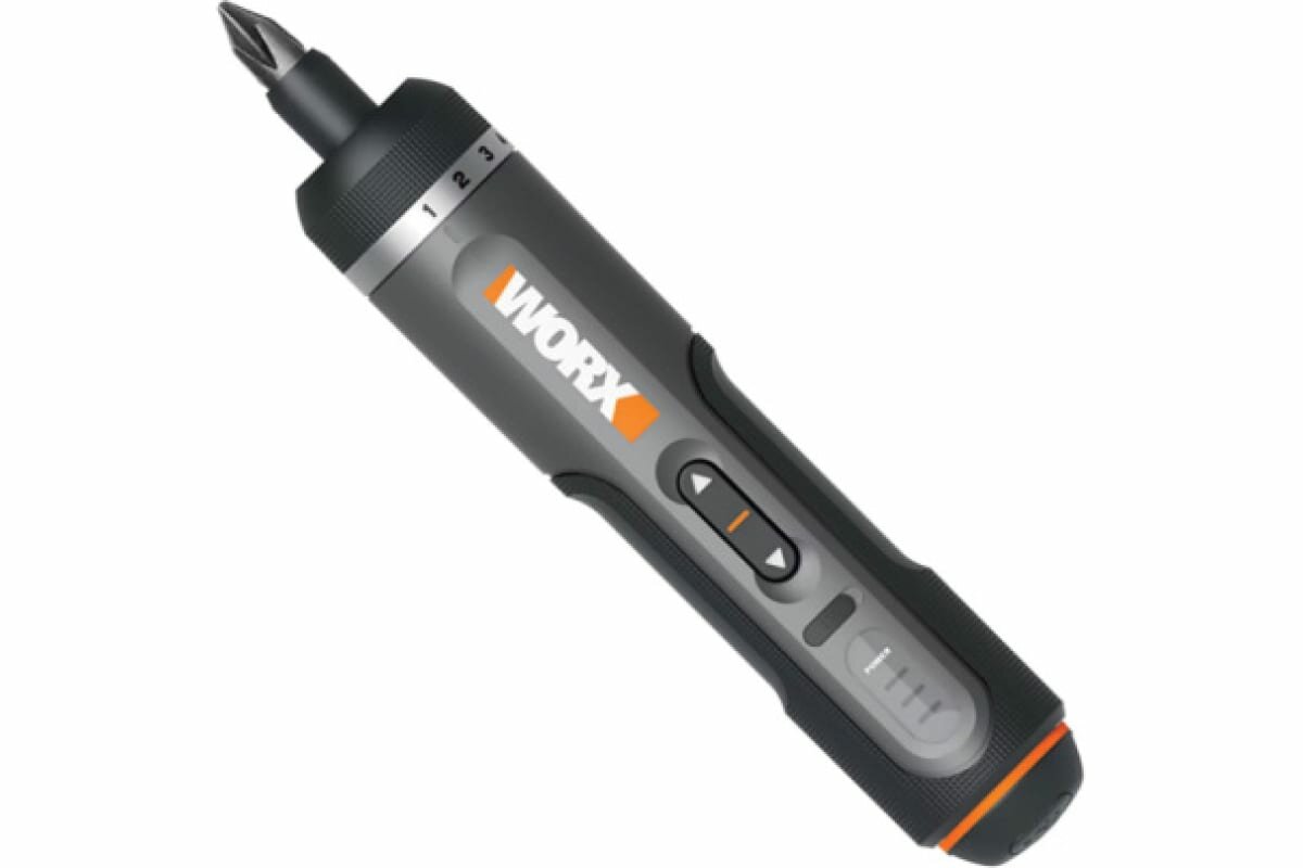 Аккумуляторная отвертка WORX 4В, 5Нм, 1,5Ач, набор оснастки WX242