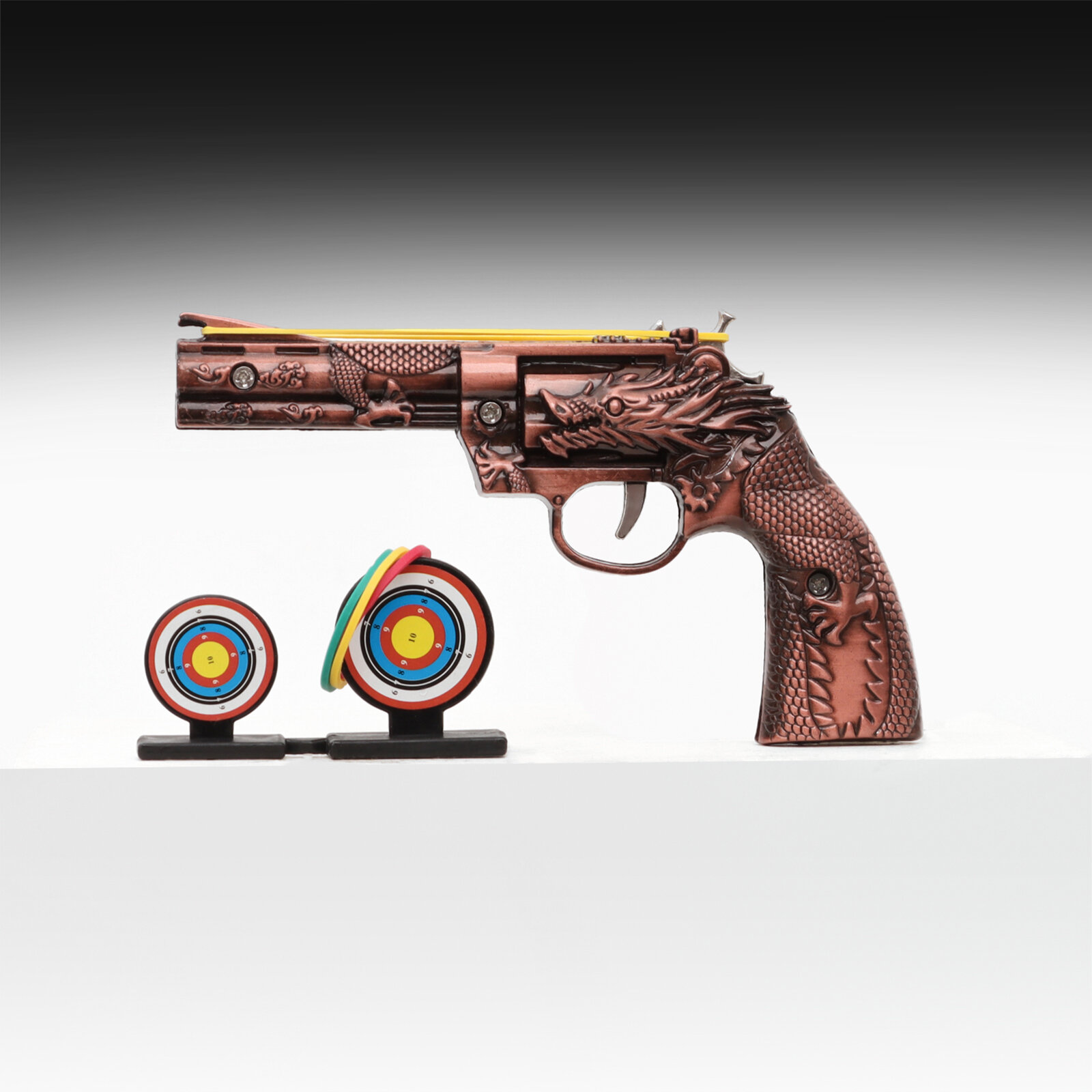 Макет оружия «Сувенирный револьвер» резинкострел 15 см
