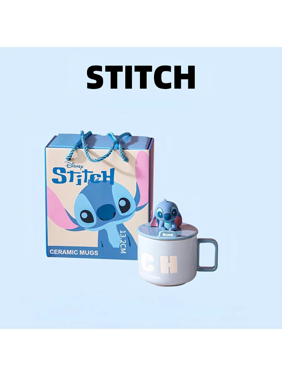 Керамическая кружка 450 мл Disney, Стич Stitch, цвет голубой — фото 1
