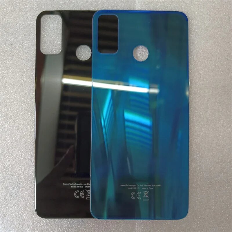 Для Huawei Honor 9X Lite крышка батарейного отсека задняя стеклянная панель задний корпус дверной чехол + клей ремонт замена деталей, Black