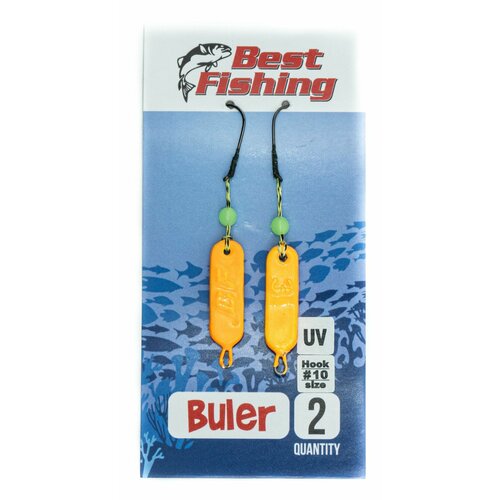 Булеры рыболовные Best Fishing Neon, #10, 3 гр, цвет оранжевый UV