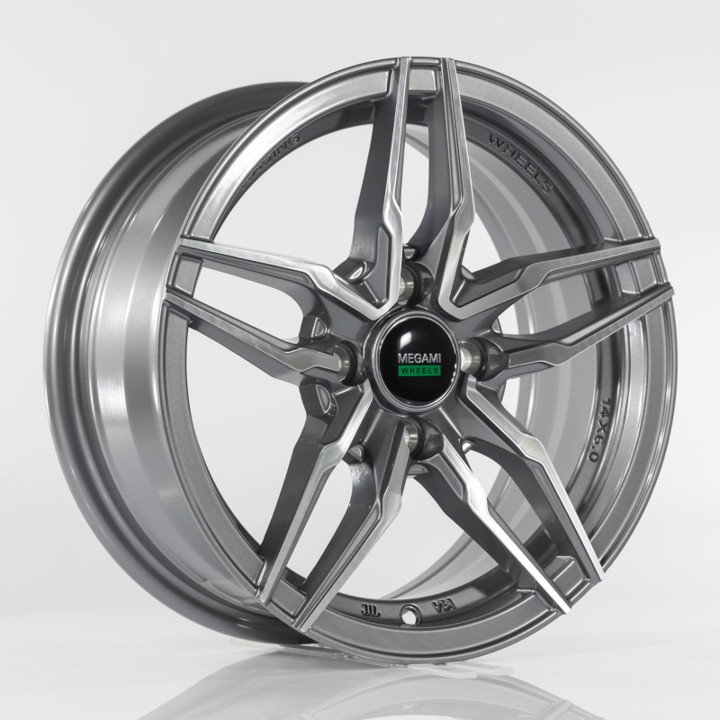 Диск колесный Megami MGM-30 6,0x14 4x98 Dia58.6 ET35 цвет GMF (темно-серый, полировка)