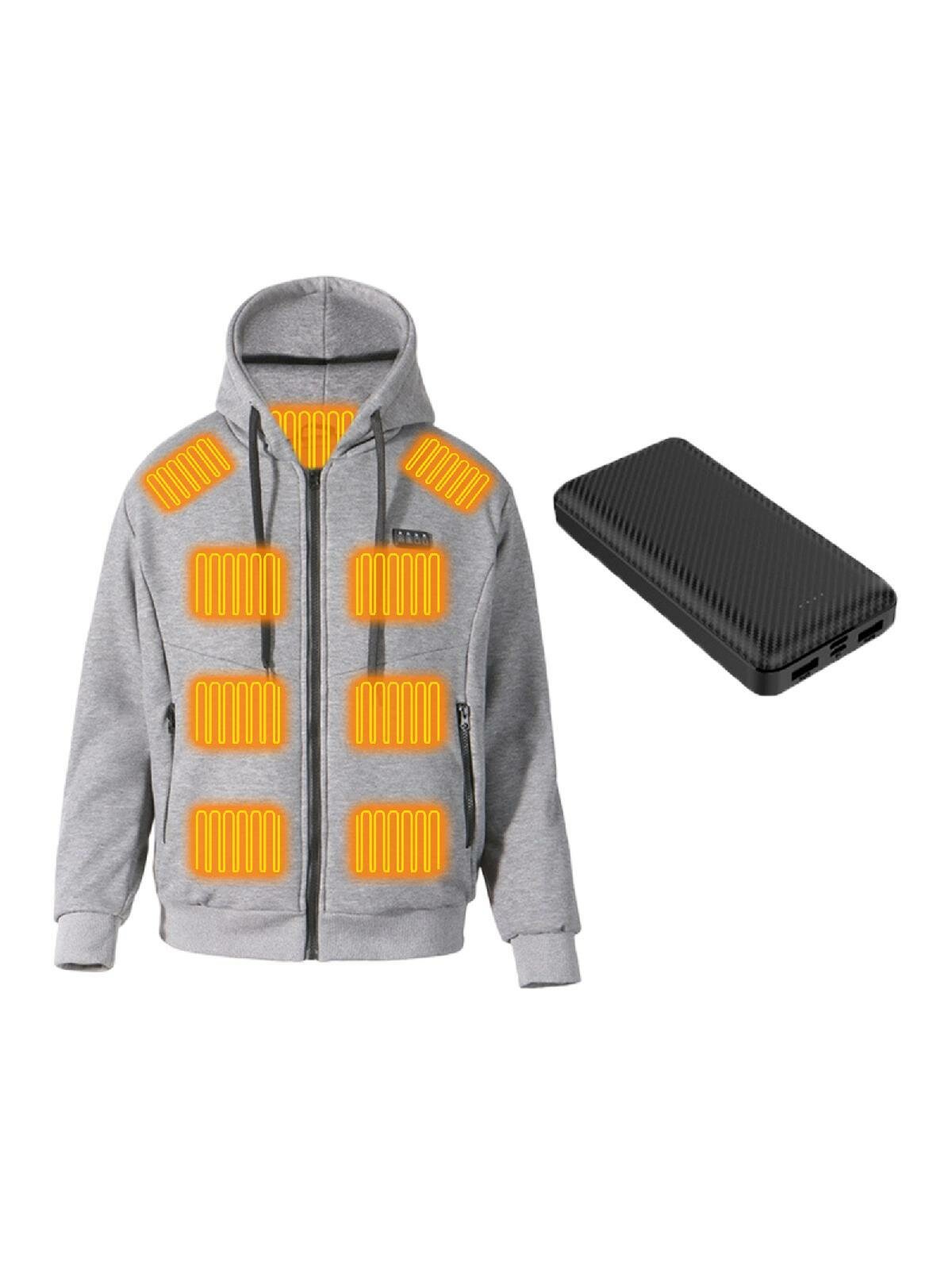 Длинный подогреваемый свитер с USB