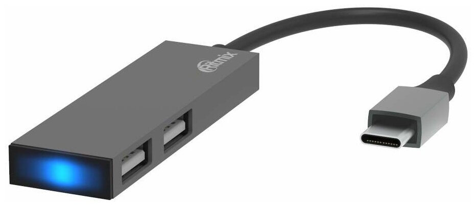 USB Hub Ritmix CR-4201 Metal