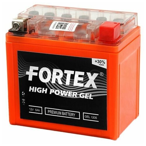 Акб Мото 12 В 5 А/Ч О.П. Fortex Gel Ток 80 113 Х 68 Х 105 FORTEX арт. GEL 1205