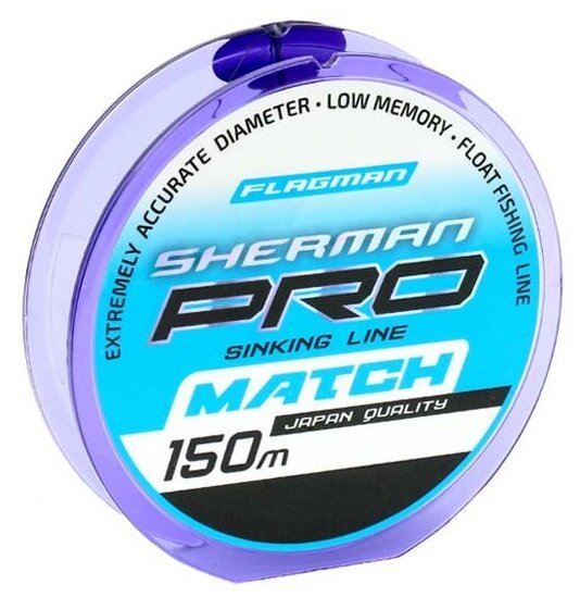 Леска FLAGMAN Sherman Pro Match 150м 0,165мм 2,46кг