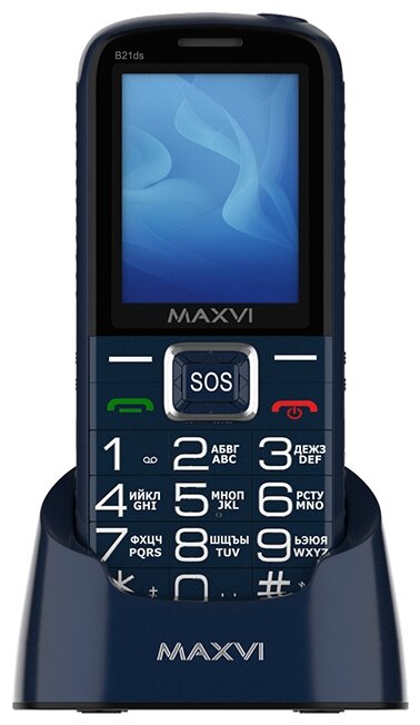 Мобильный телефон MAXVI B21ds BLUE (2 SIM) - фото №10