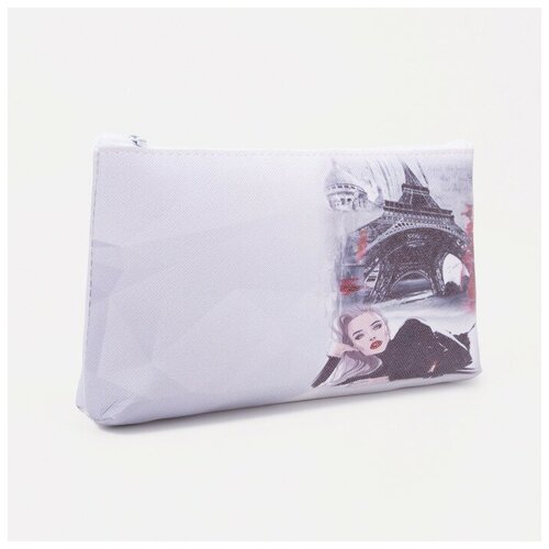 фото Косметичка на молнии, цвет белый мастер к.