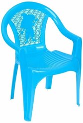 Кресло детское, 380х350х535 мм, цвет голубой./В упаковке шт: 1