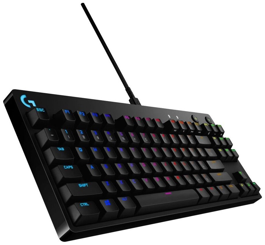 Клавиатура игровая без цифрового блока Logitech G PRO, черный [920-009393]