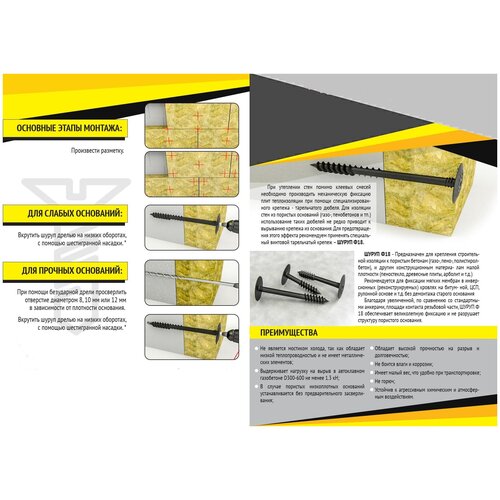 Шуруп полимерный тарельчатый «нано-ск» 18*190 мм