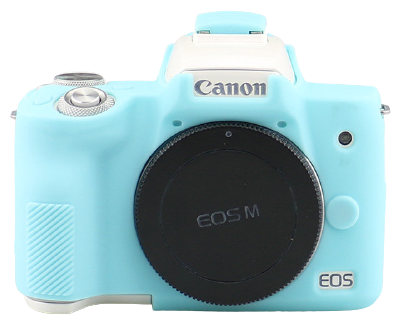 Защитный силиконовый чехол MyPads для фотоаппарата Canon EOS M50/ M50 Mark II ультра-тонкая полимерная из мягкого качественного силикона голубой
