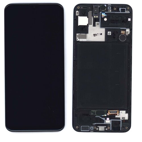 Модуль (матрица + тачскрин) для Samsung Galaxy A30S SM-A307F черный new aa amoled display for samsung galaxy a30s a307with touch screen digitizer assembly a307f a307fn a307g a307gn 6 4inch