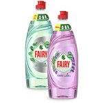 Fairy Набор средств для мытья посуды Pure & Clean Лаванда и Розмарин + Мята и Эвкалипт - изображение