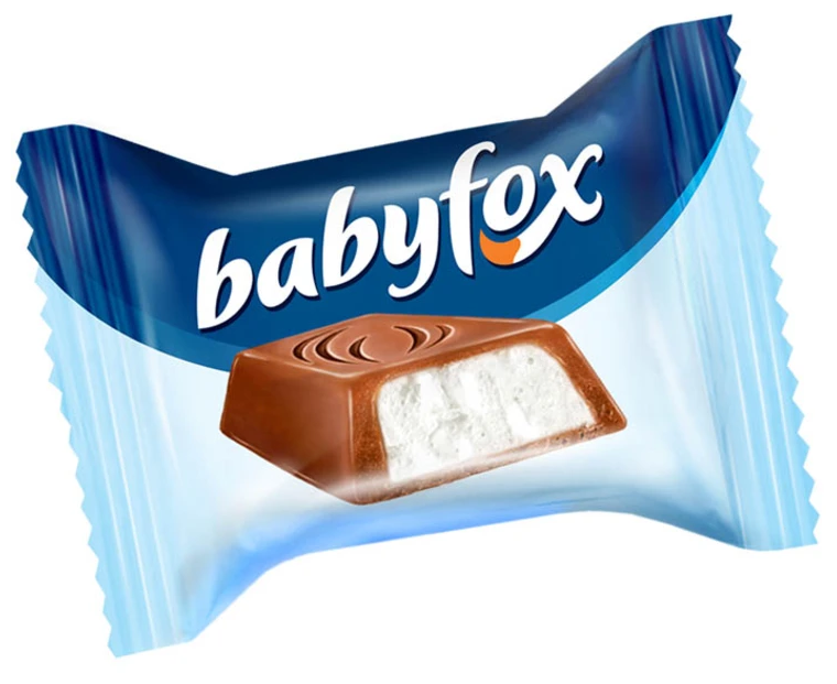 Шоколадные конфеты BABYFOX c молочной начинкой, 500г