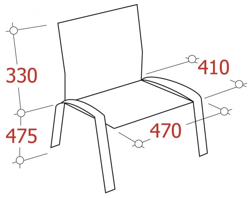 Easy Chair Стул FA_EChair Rio(изо) черн, ткань серая С-38/ТК-2 - фотография № 4