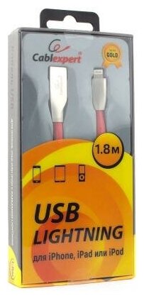 Кабель Cablexpert USB Lightning CC-G-APUSB01R-1.8M - фото №3
