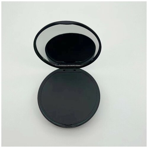 Бокс для хранения капп/элайнеров (88*88*22) с зеркалом, чёрный