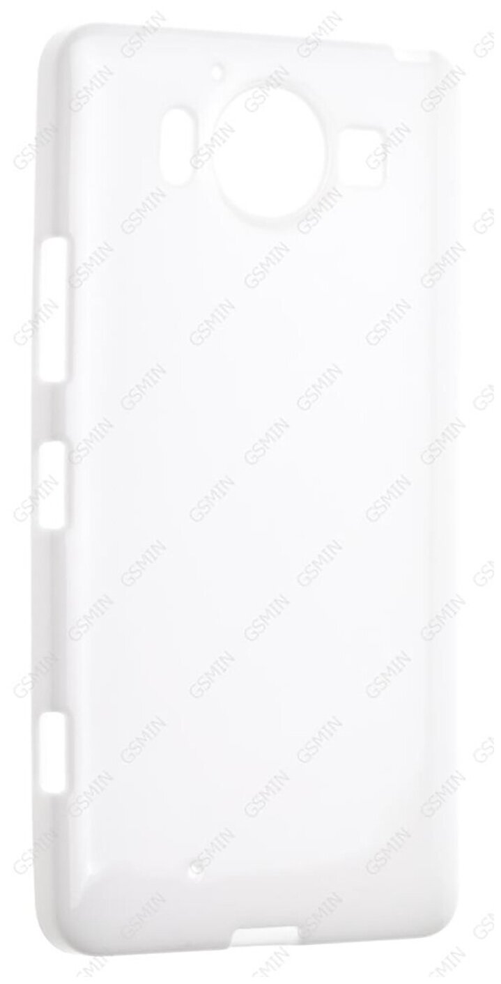 Чехол силиконовый для Microsoft Lumia 950 Dual Sim RHDS TPU (Белый)