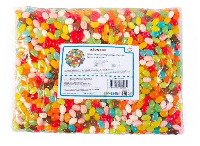 Мармелад жевательный "Pebble" от ZED Candy в упаковке 2 кг, (для праздников и торговых автоматов) - фотография № 3