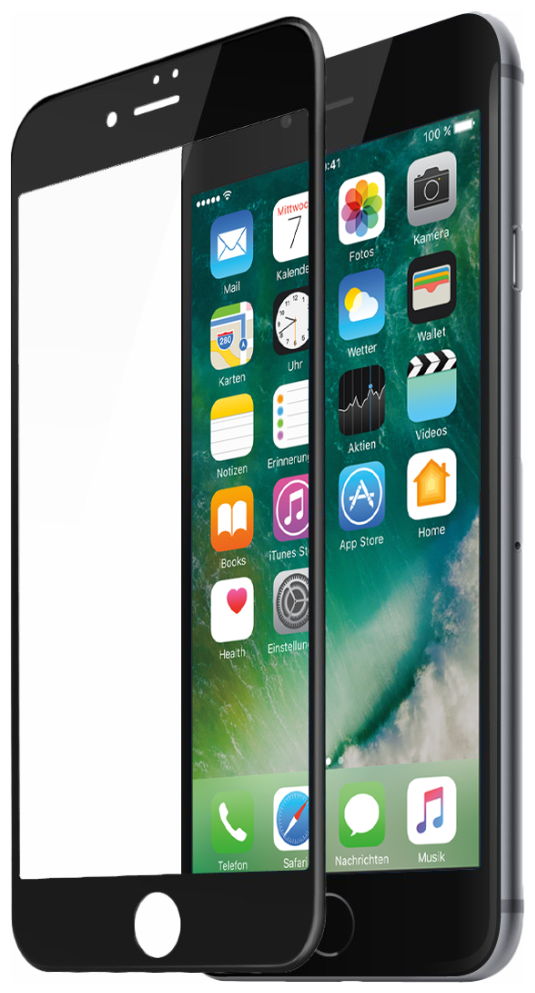 Защитное стекло 3D iPhone 6 Plus черный