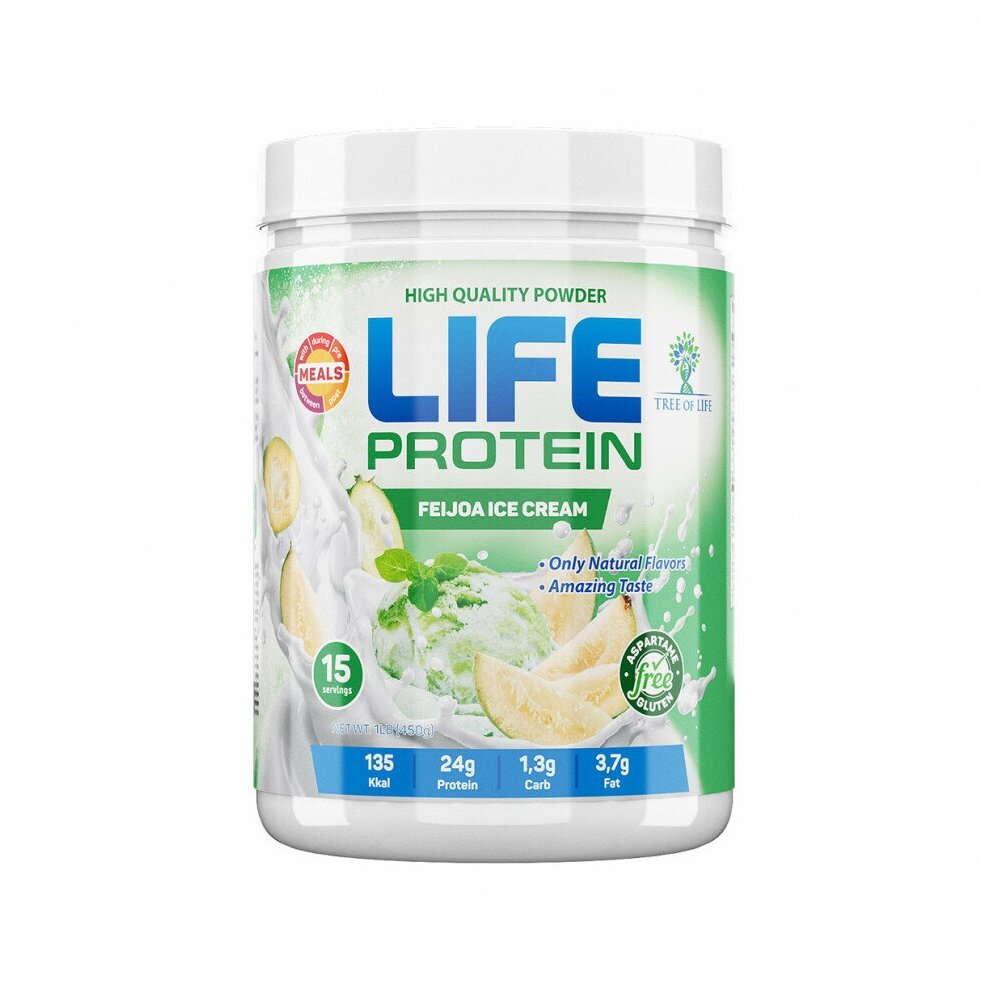 LIFE Protein 450 gr, 15 порции(й), папайя и питайя